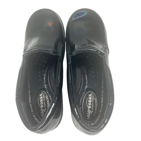 Easy Works By Easy Street Slip Resistant Black Clogs Shoes Womens 10M - Picture 7 of 9